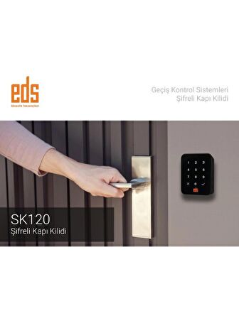 EDS SK120 Şifreli Kapı Kilidi Geçiş Kontrol Sistemi İstanbul Kart ile de Çalışır