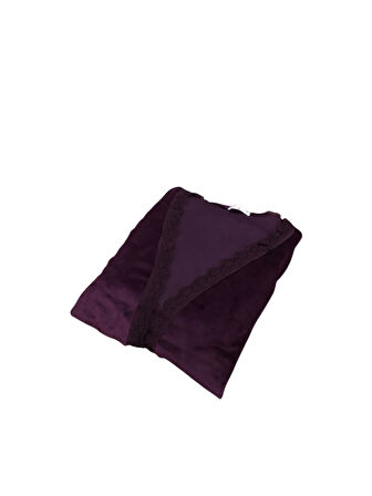 Modalove Kadın 3 Lü Sabahlıklı Fransız Kadife Pijama Takımı