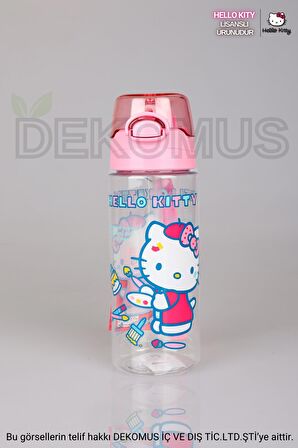 YENİ SEZON LİSANSLI HELLO KITTY TRITAN MATARA 500 ML