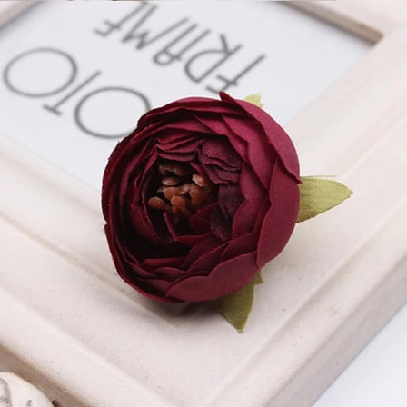 Yapay Çiçek Erengül Kafa 10lu Kelle Pastel Renkler Bordo