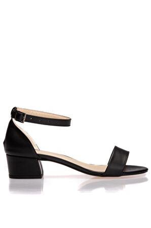 Topuklu Büyük Numara Kadın Tek Bant Ayakkabı