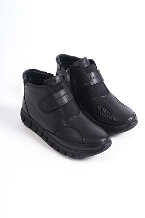 BÜYÜK NUMARA Kadın DERİ CIRTLI BOT KEMİK ÇIKINTISI / BUNYON İÇİN ÖZEL BÖLÜMLÜ