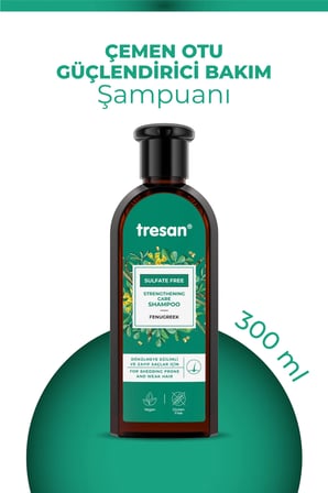 Çemen Otu Güçlendirici Sülfatsız Şampuan – Dökülme Karşıtı & Hacim (300 ml)