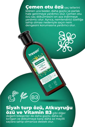 Çemen Otu Güçlendirici Sülfatsız Şampuan – Dökülme Karşıtı & Hacim (300 ml)