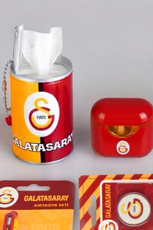 DEKOMUS İLE GALATASARAY 1905 KIRTASİYE SETİ POST-IT,OYUN HAMURU,UÇLU KALEM,AIRPODS KALEMTRAŞ