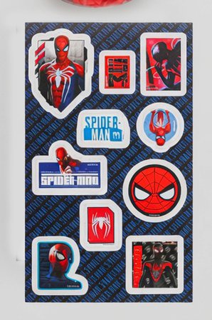 x Dekomus Lisanslı Spiderman Hero Force Collection Cup 5 Parça Kırtasiye Seti Sticker, Tüylü Kalem "Dekomus Cep Defteri Hediyeli"