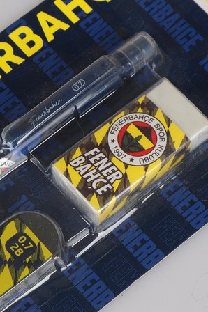 x Dekomus Lisanslı Fenerbahçe Versatil Uçlu Kalem 0 .7 mm,Silgi ve Uç Seti 