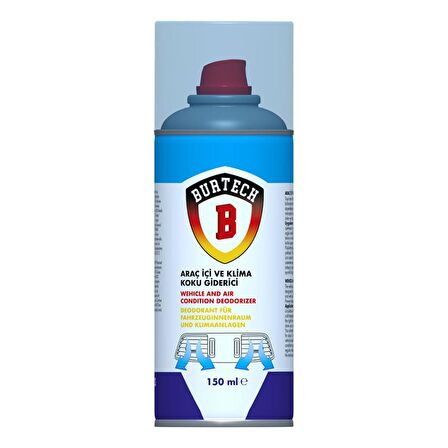 Burtech Araç İçi Klima Temizleyici Koku Bombası 150 Ml Aqua Fresh