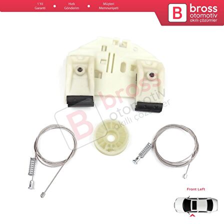 Mercedes Sprinter W906 2006-2018 VW Crafter 2006-2017 İçin Elektrikli Ön Sol Cam Kriko Tamir Seti