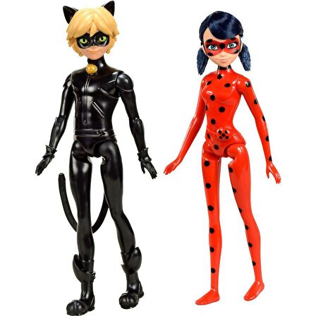 FABBATOYS Miraculous 26 cm LadyBug ve Cat Noir - 50275