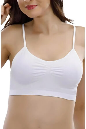 Form 15000 Kadın Iz Yapmaz Ince Askılı Pedli Sütyen Büstiyer
