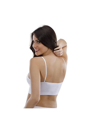 Kadın Siyah 1'li Pedli İp Askılı Büstiyer