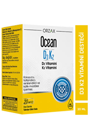 Ocean D3k2 Damla 20 ml D3 K2 Vitamini