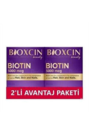 Biotin 5000 Mcg 30 Tablet 2li Avantajlı Paket
