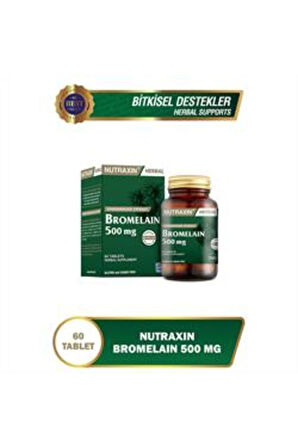 STD Nutraxin Herbal Bromelain Ananas 60 Tablet ( TEKLİDİR )