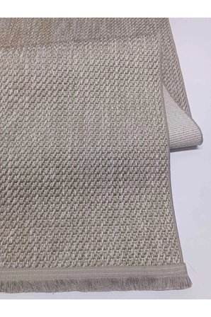 Sisal Beyaz Gri Jüt Hasır Bordürlü Model Renk Dokuma Yıkanabilir Toz Vermez Halı