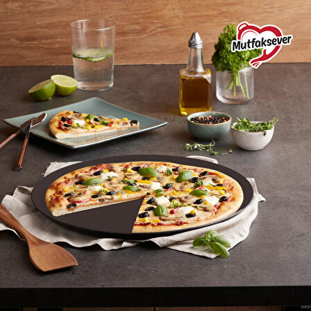 Karaca Mutfaksever Biogranit Pizza Tavası 32 Cm Black