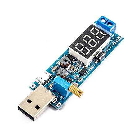 5V'dan 3.3V 9V 12V 24V'a DC-DC USB Gerilim Yükseltici Modülü