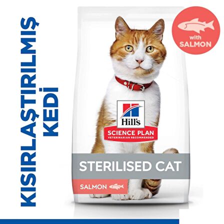 Hill's SCIENCE PLAN Somonlu Kısırlaştırılmış Yetişkin Kedi Maması 8+2 Kg