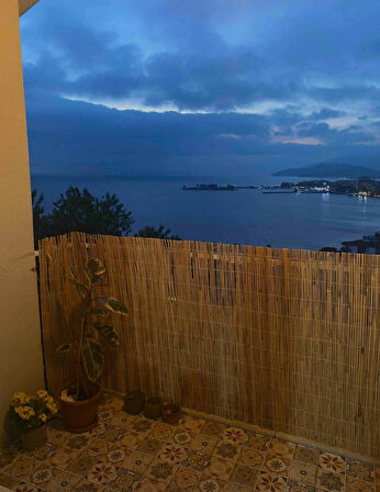 80 Cm X 2,50 Kamış Hasır Balkon Çiti Bahçe Çiti Dekorasyon