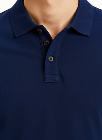 Alpha Studio Mavi Erkek Slim Fit Polo T-Shirt AU-1371B POLO PIQUET
