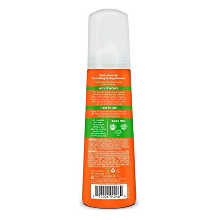 Cantu Avocado Hydrating Kıvırcık ve Dalgalı Saçlar İçin Nemlendirici Şekillendirici Saç Köpüğü 248 ml