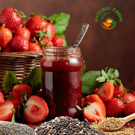 NATUREL ÇİLEK REÇELİ ( ŞEKER İLAVESİZ )