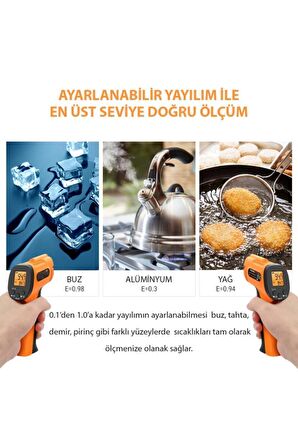 ThermoPro TP-30 Dijital Kızılötesi Termometre Tabancası