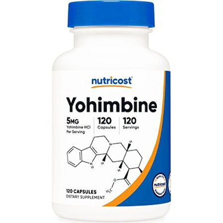 Nutricost Yohimbine 5 Mg 120 kapsül