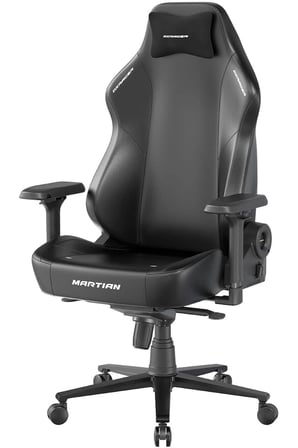 Dxracer MARTIAN Serisi Deri Oyun Koltuğu, 4D Kolçaklar, 4D Entegre Bel Desteği, 90° ~ 135° Sırt Yatm
