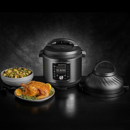 Instant Pot Pro Crisp 11'i 1 Arada 7.6 Litre Paslanmaz Çelik Tencereli basınçlı Pişirici ve Airfryer