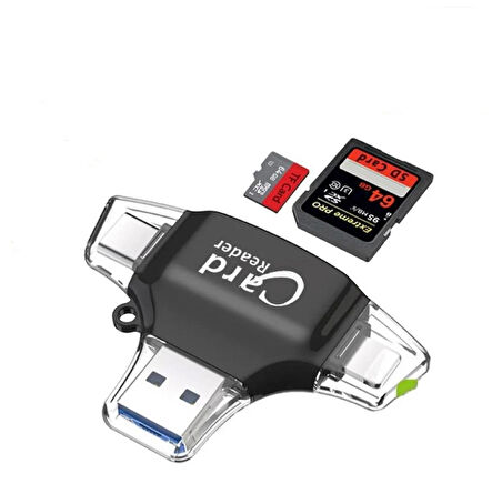 USB 3.0 OTG iPhone/Android/Type C  Çok fonksiyonlu kart okuyucu  mikro SD TF kart okuyucu adaptör