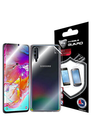 Samsung Galaxy A70 Görünmez Hydrogel Tam Kaplama (EKRAN VE ARKA KORUMA)