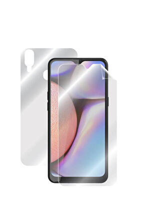 Samsung Galaxy A10s Görünmez Hydrogel Tam Kaplama (EKRAN VE ARKA KORUMA)