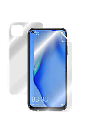 Huawei P40 Lite Görünmez Hydrogel Tam Kaplama (EKRAN VE ARKA KORUMA)