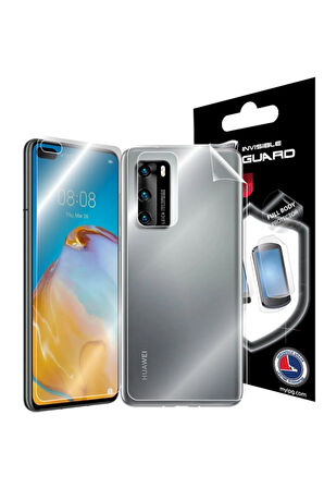 Huawei P40 Görünmez Hydrogel Tam Kaplama (EKRAN VE ARKA KORUMA)