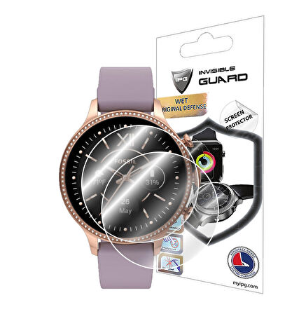 Fossil Gen 6 (Kasa Boyutu 42mm) ile uyumlu IPG Ekran Koruyucu (2 Adet)