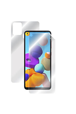 Samsung Galaxy A21s Hydrogel Tam Kaplama (EKRAN VE ARKA KORUMA)