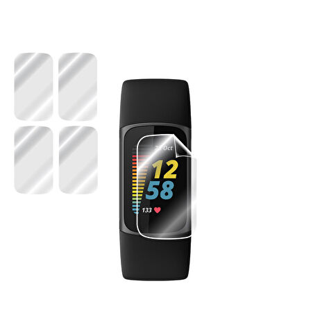 Fitbit Charge 5 Akıllı Bileklik ile uyumlu IPG Ekran Koruyucu (4 Adet)