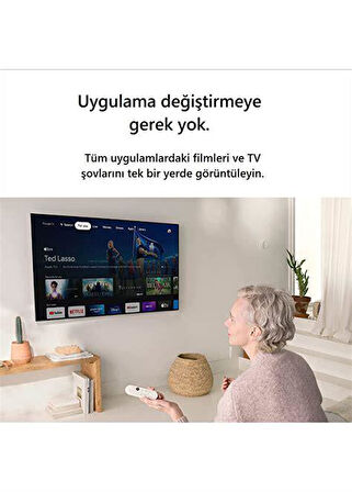 Google Chromecast Tv Streamer 4K Medya Oynatıcı Beyaz