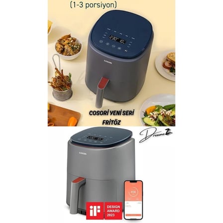 Cosori Lite 3.8 lt Yağsız Fritöz TEŞHİR AMBALAJ HASARLI