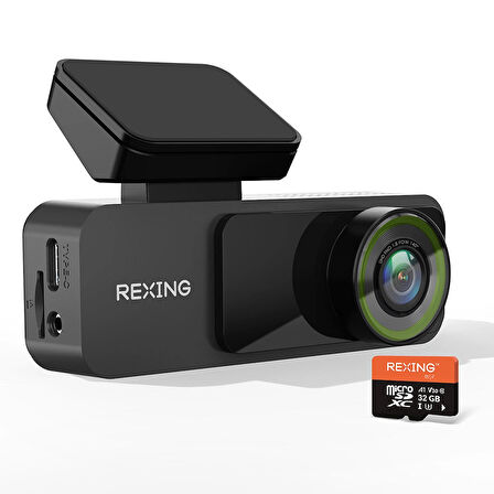 Rexing V1 Lite 2K WiFi Araç Kamerası + 32GB SD Kart