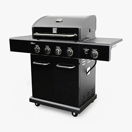 Kenmore Gazlı Barbekü 4 Ocaklı Siyah
