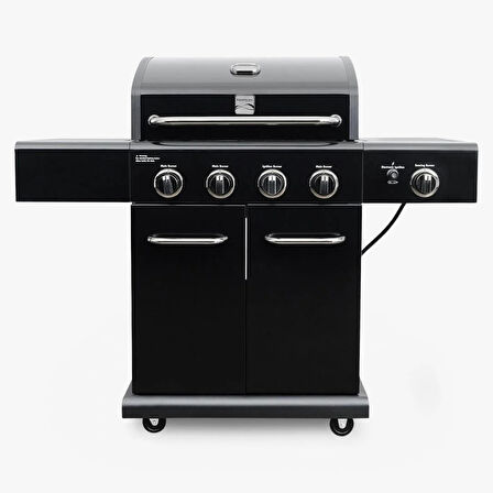 Kenmore Gazlı Barbekü 4 Ocaklı Siyah