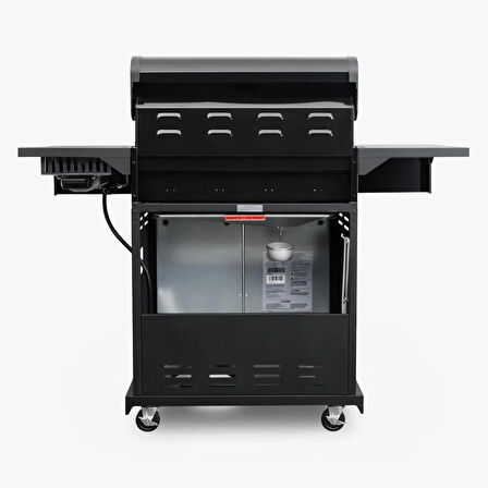 Kenmore Gazlı Barbekü 4 Ocaklı Siyah