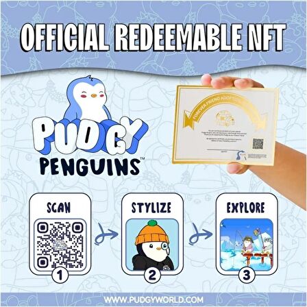 Pudgy Penguen Koleksiyon Figürleri 5cm -1 Adet