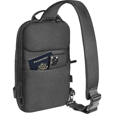 Tomtoc A54A1D1 Siyah Explorer-A54 11" Omuz Çantası