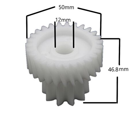Braun G1500 G1300 G1100 G3000 KGZ3 KGZ4 KGZ31 Kıyma Makinesi Çift Dişlisi Uyumlu
