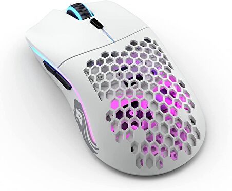 Glorious Model O- Minus Kablosuz Mat Beyaz Orta/Küçük El RGB Oyuncu Mouse GLO-MS-OMW-MW