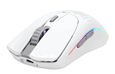 Glorious Model O 2 Wireless GLO-MS-OWV2-MW 26.000 DPI 6 Tuş RGB Beyaz Kablosuz Gaming (Oyuncu) Mouse